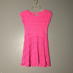 Pink lacy dress!